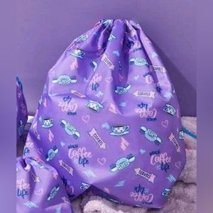 🌻Friiends purple drawstring bag